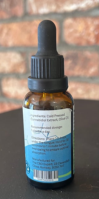 CBD Expert 1200mg Cold-Pressed CBD Oil