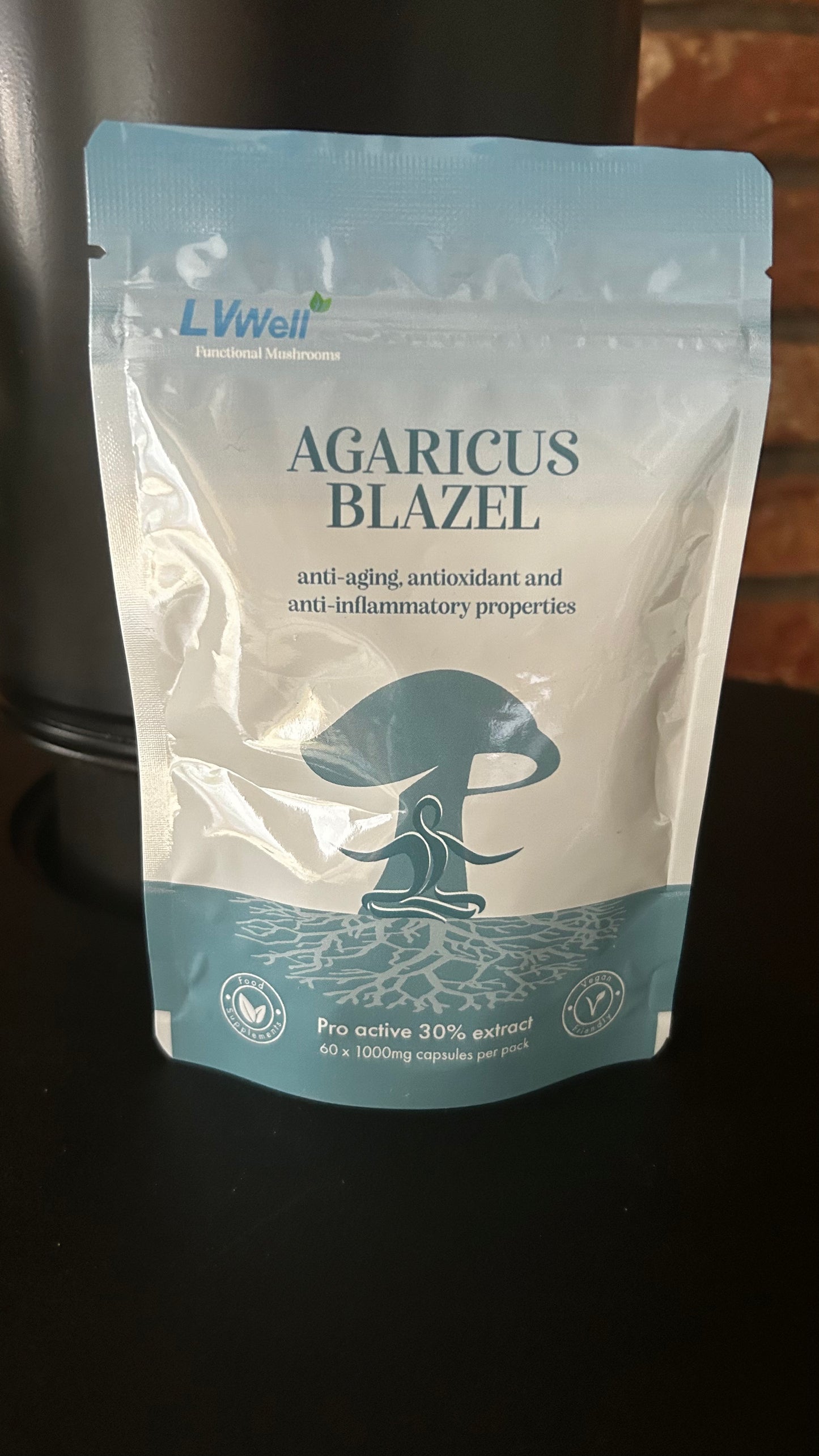 Mushroom Capsules Agaricus Blazei – 60 Capsules 1000mg