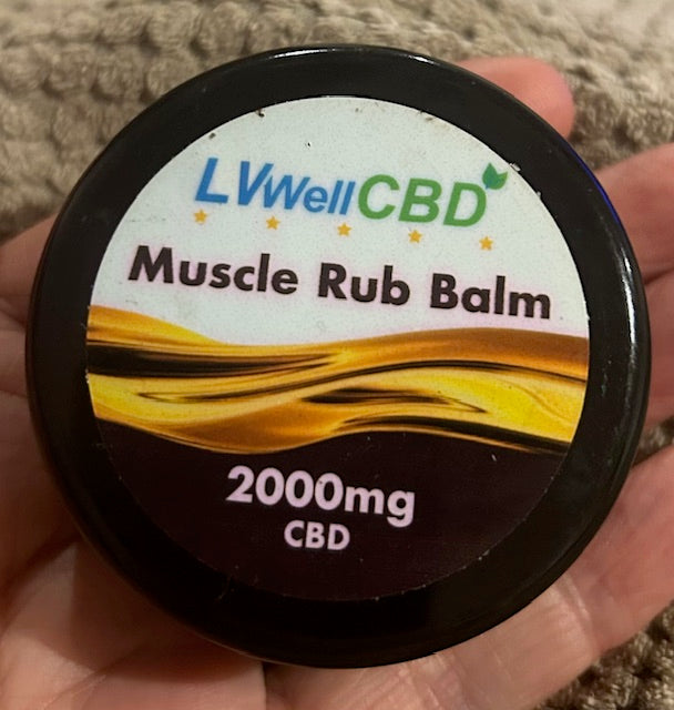 CBD Muscle Balm 2000mg Full Spectrum from LVWell
