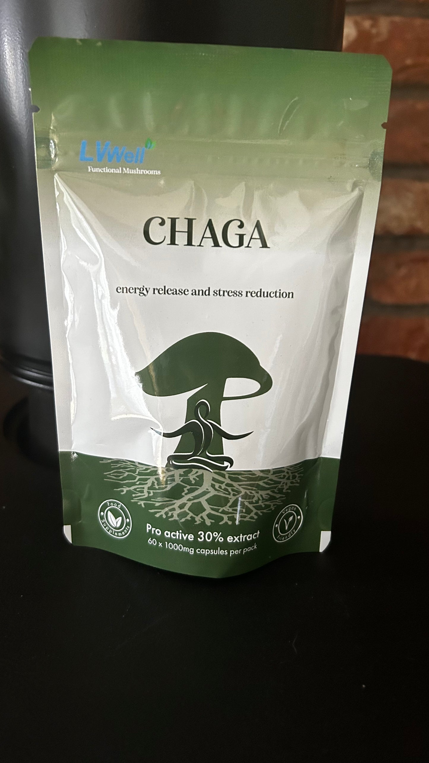 Mushroom Capsules Chaga – 60 Capsules 1000mg