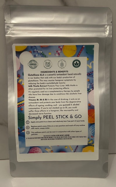 All Plant Ingredients HANGOVER PATCHES 12 Hr Support