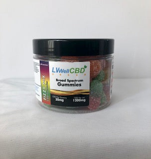 CBD Gummies from LVWell Fizzy Mix 1200mg Jar