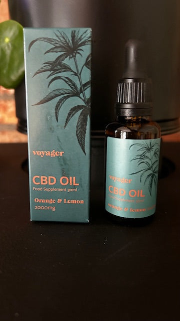 Voyager CBD Oil 2000mg Orange & Lemon 30ml