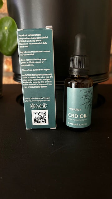 Voyager CBD Oil 2000mg Natural Flavour 30ml