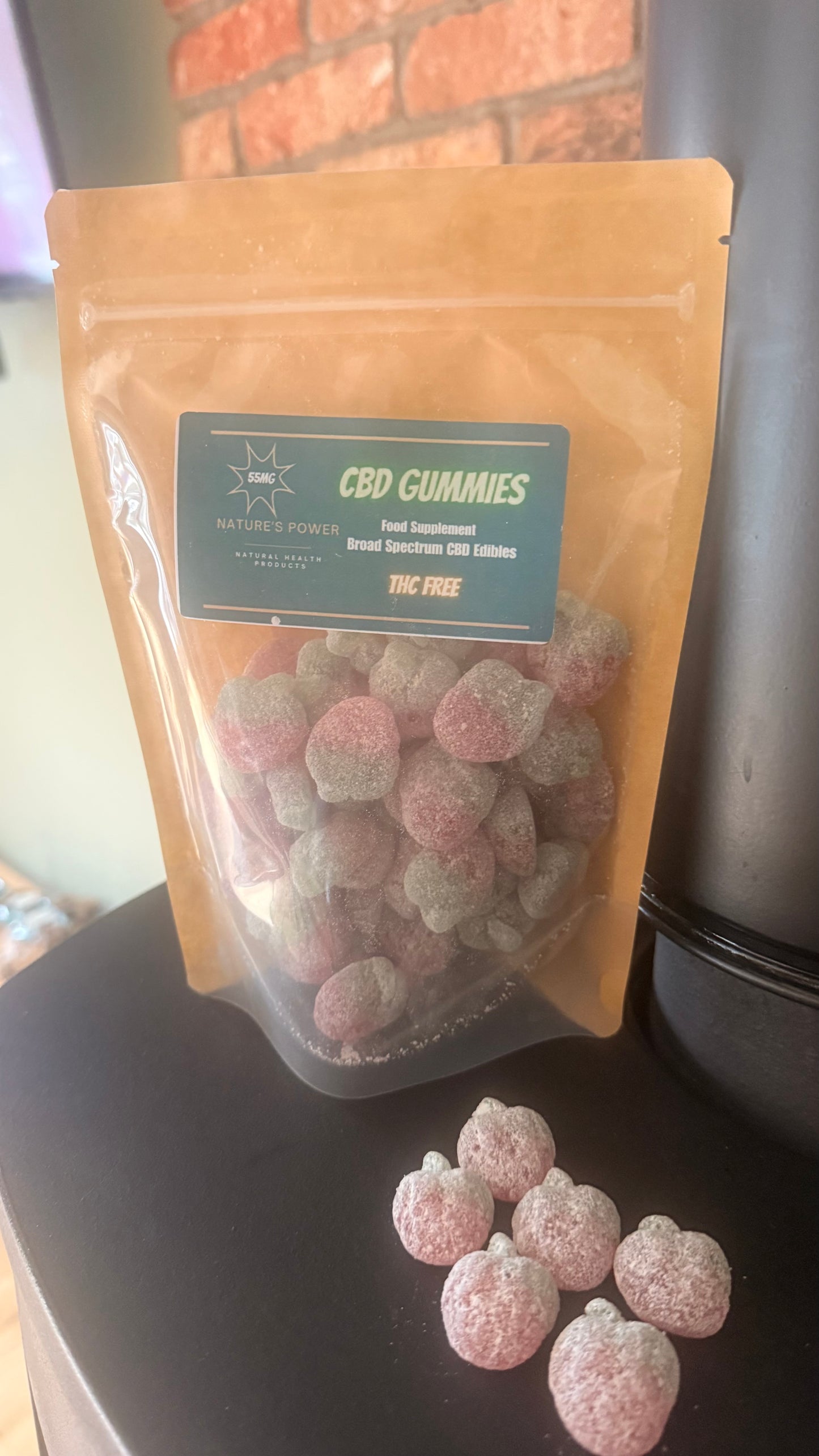 CBD Strawberry Gummies 55mg 60 pack