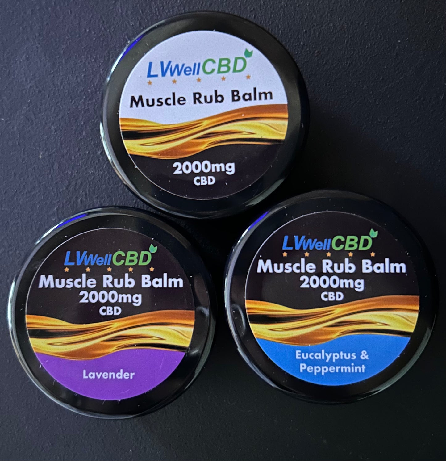 CBD Muscle Balm 2000mg  Lavender Full Spectrum from LVWell