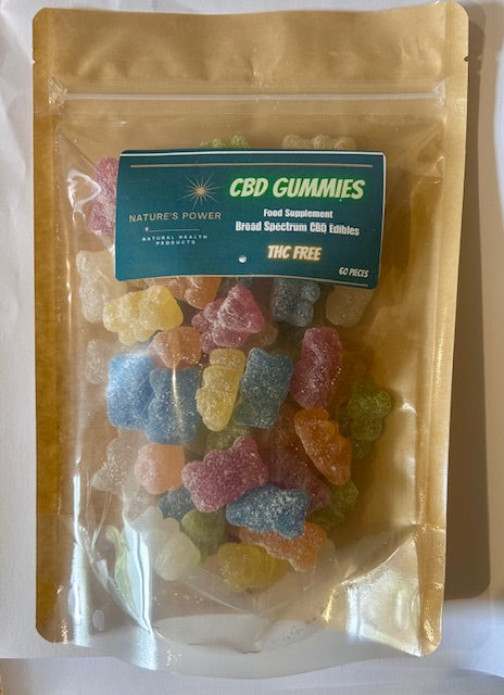 CBD Mixed Fruit Gummy Bears 32mg CBD 60 pack