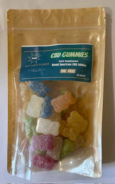 CBD Gummies Mixed Fruit Gummy Bears 50mg CBD 30 pack