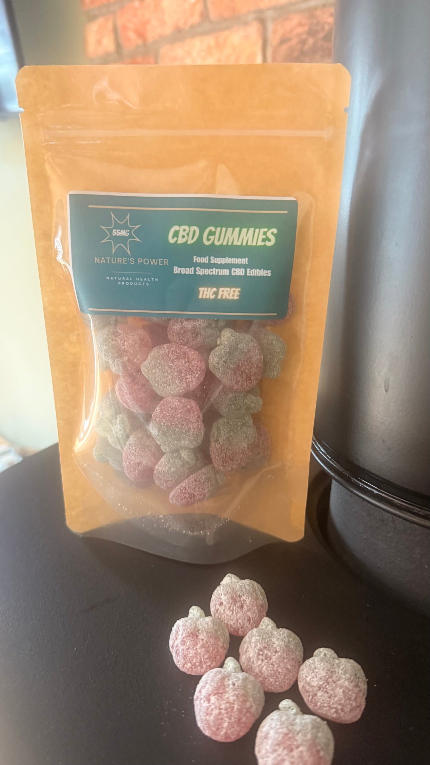 CBD Strawberry Gummies 55mg 30 pack