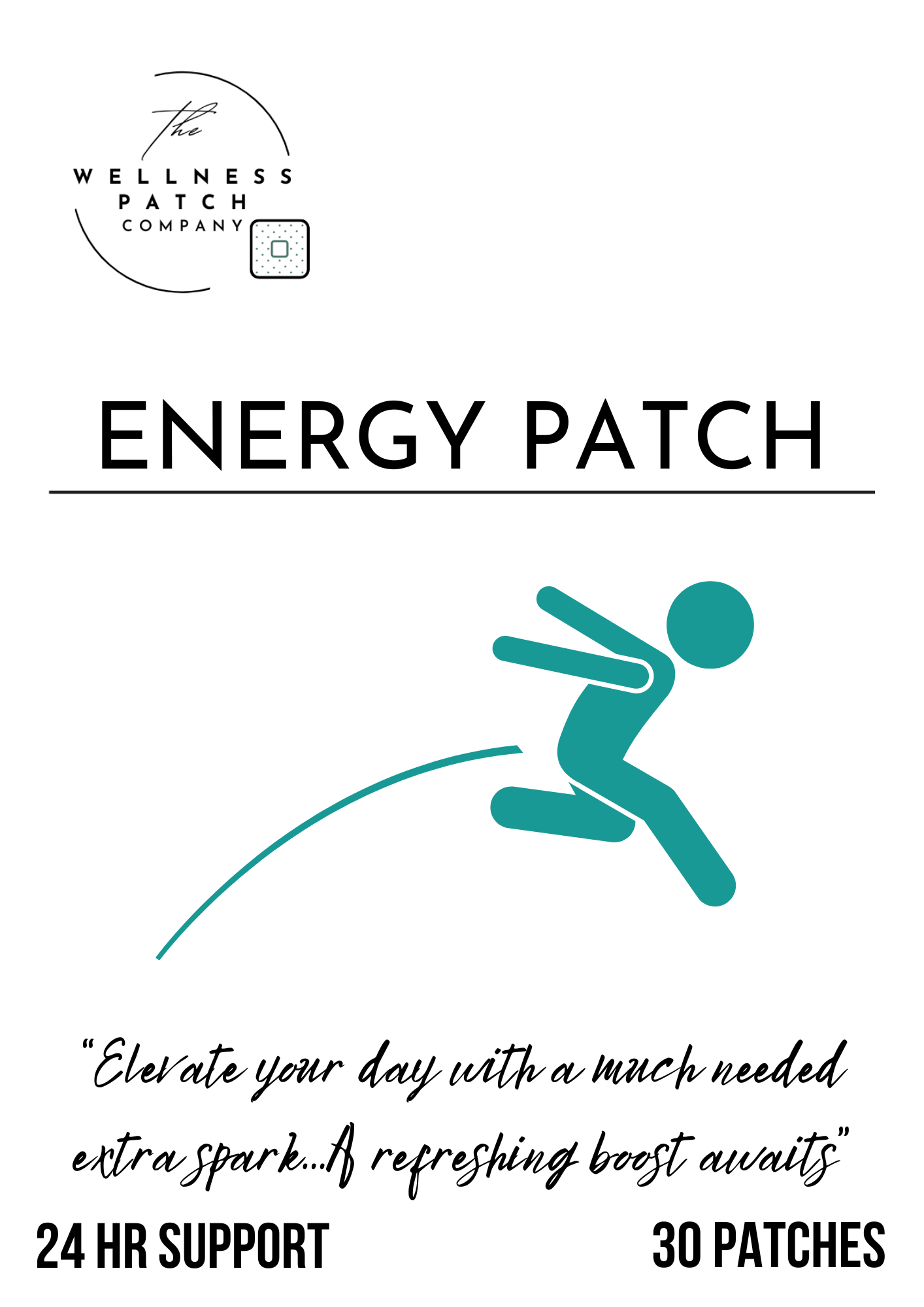 All Plant Ingredients ENERGY PATCH 30 day Supply