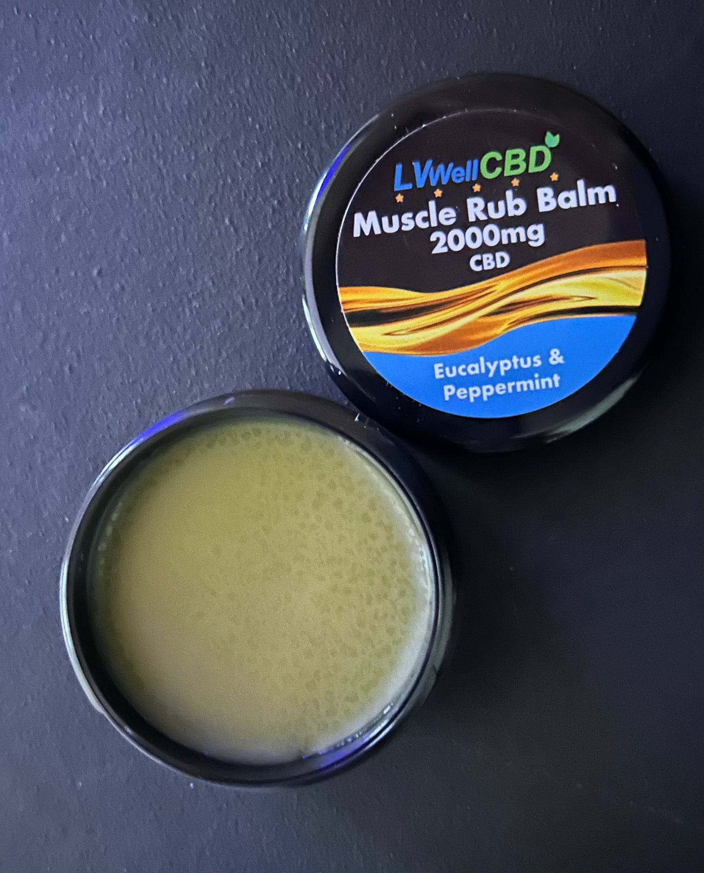 CBD Muscle Balm 2000mg  Eucalyptus & Peppermint Full Spectrum from LVWell