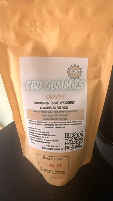 CBD Cherry Gummies 50mg  30 pack