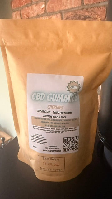 CBD Cherry Gummies 50mg 60pack