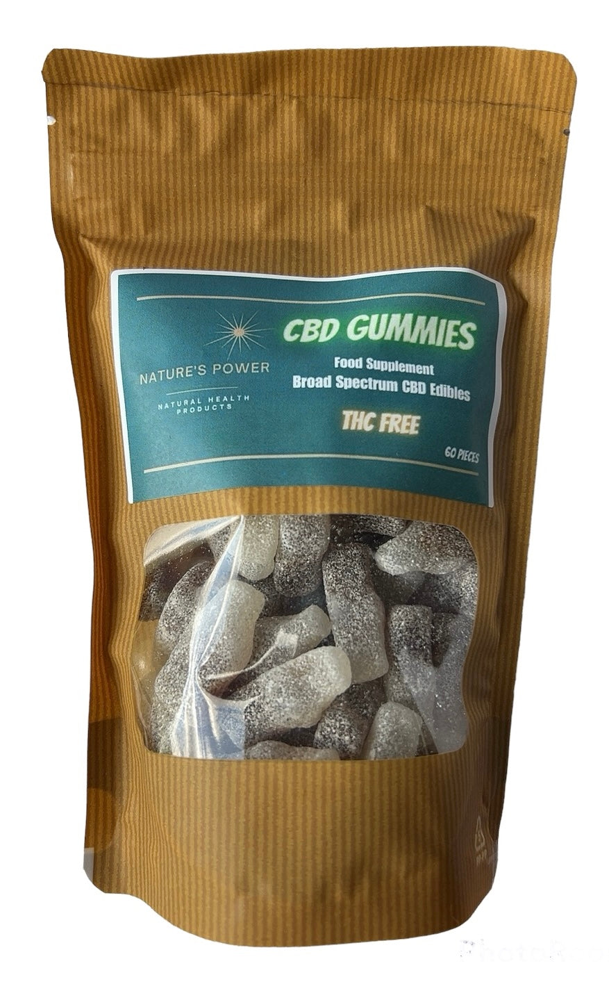 CBD Gummies from Nature's Power Cola Bottles 30mg