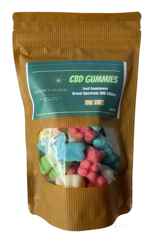 CBD Gummies from Nature's Power  Mixed Fruit Gummy Bears 20mg CBD