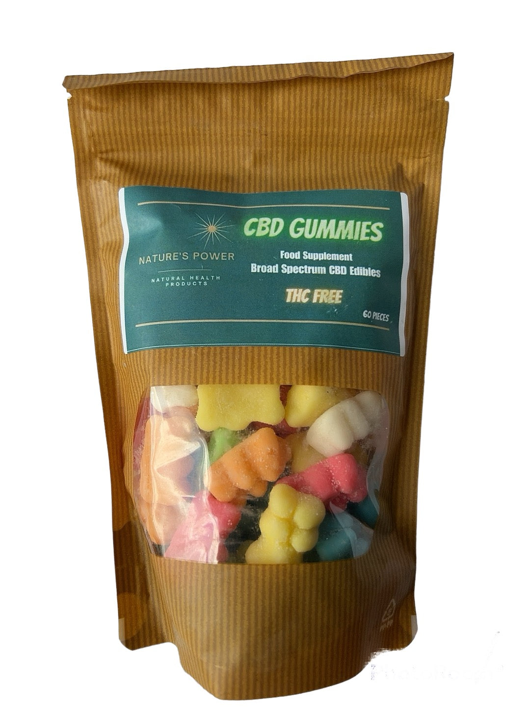 CBD Gummies from Nature's Power  Mixed Fruit Gummy Bears 20mg CBD