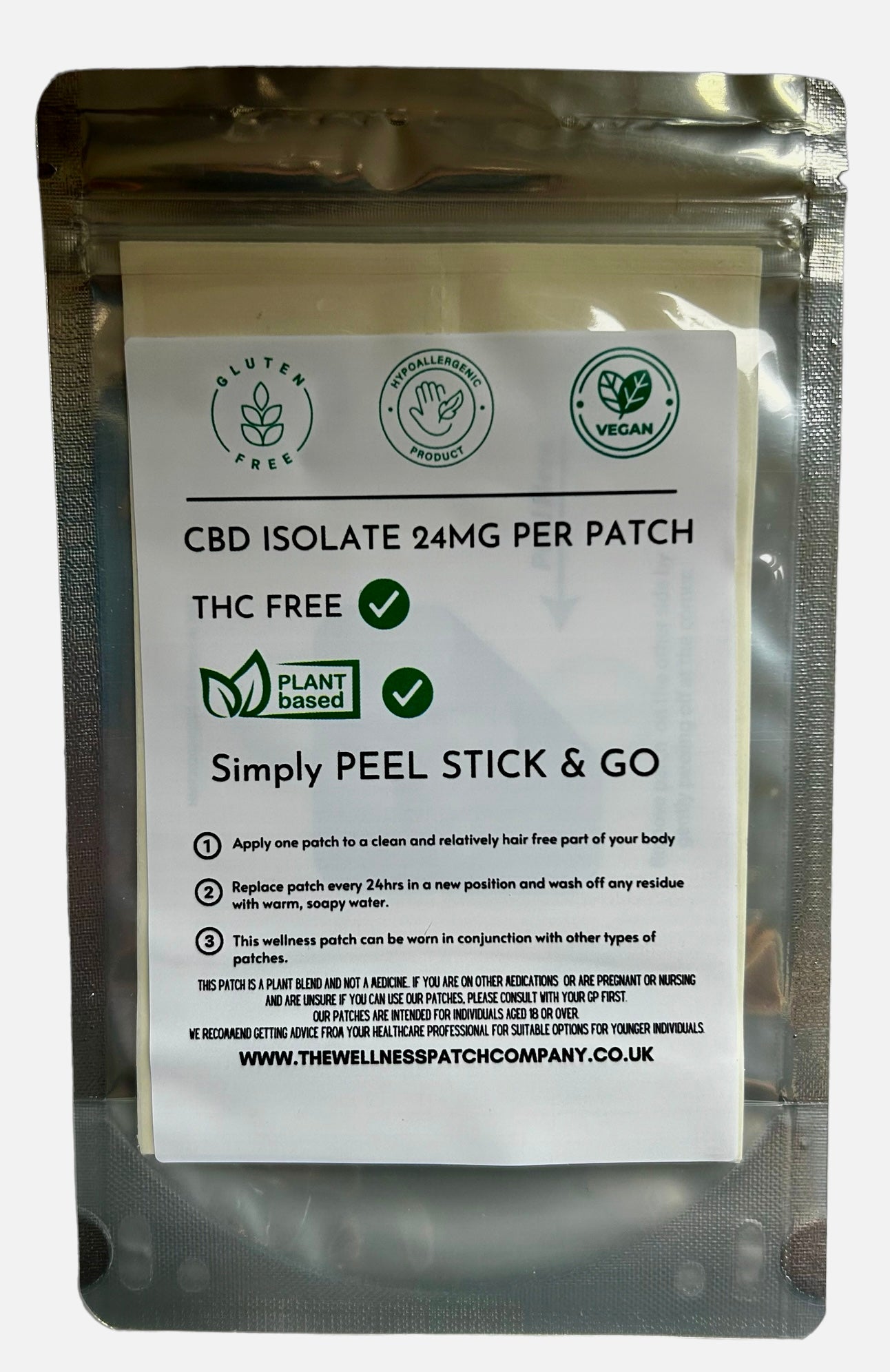 16mg CBD PATCH 30 day Supply 24 hr Support