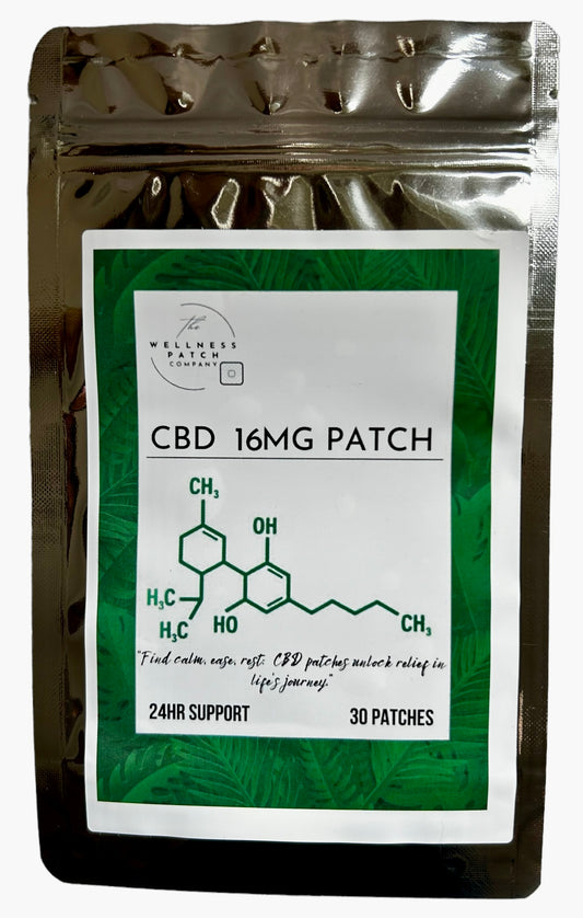 16mg CBD PATCH 30 day Supply 24 hr Support