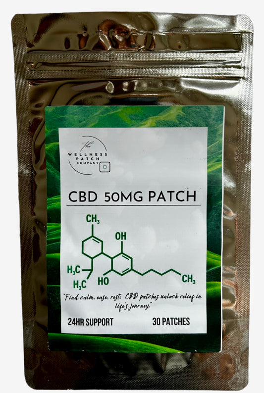 50g CBD PATCH 24 Hour Support 30 day Supply