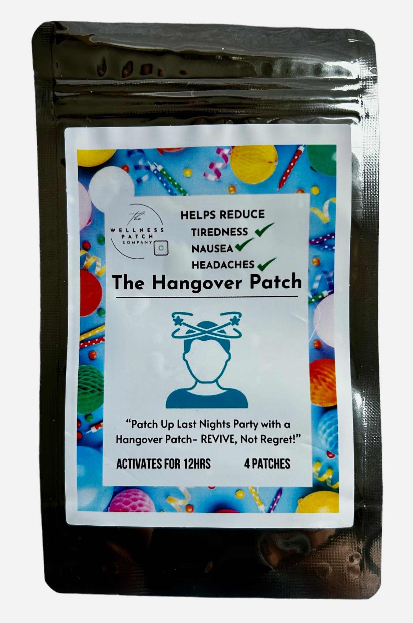 All Plant Ingredients  HANGOVER PATCHES 12 Hr Support