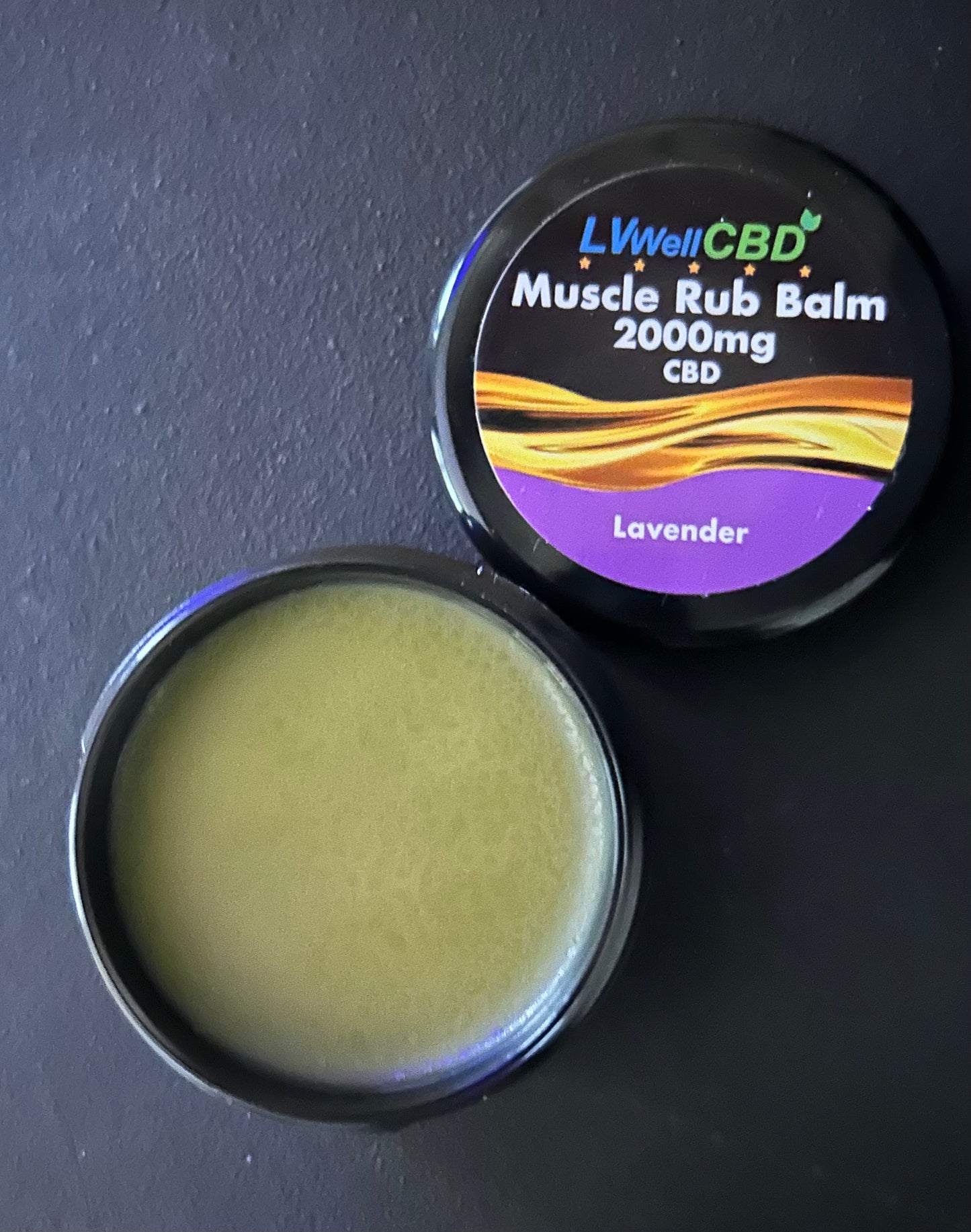 CBD Muscle Balm 2000mg  Lavender Full Spectrum from LVWell