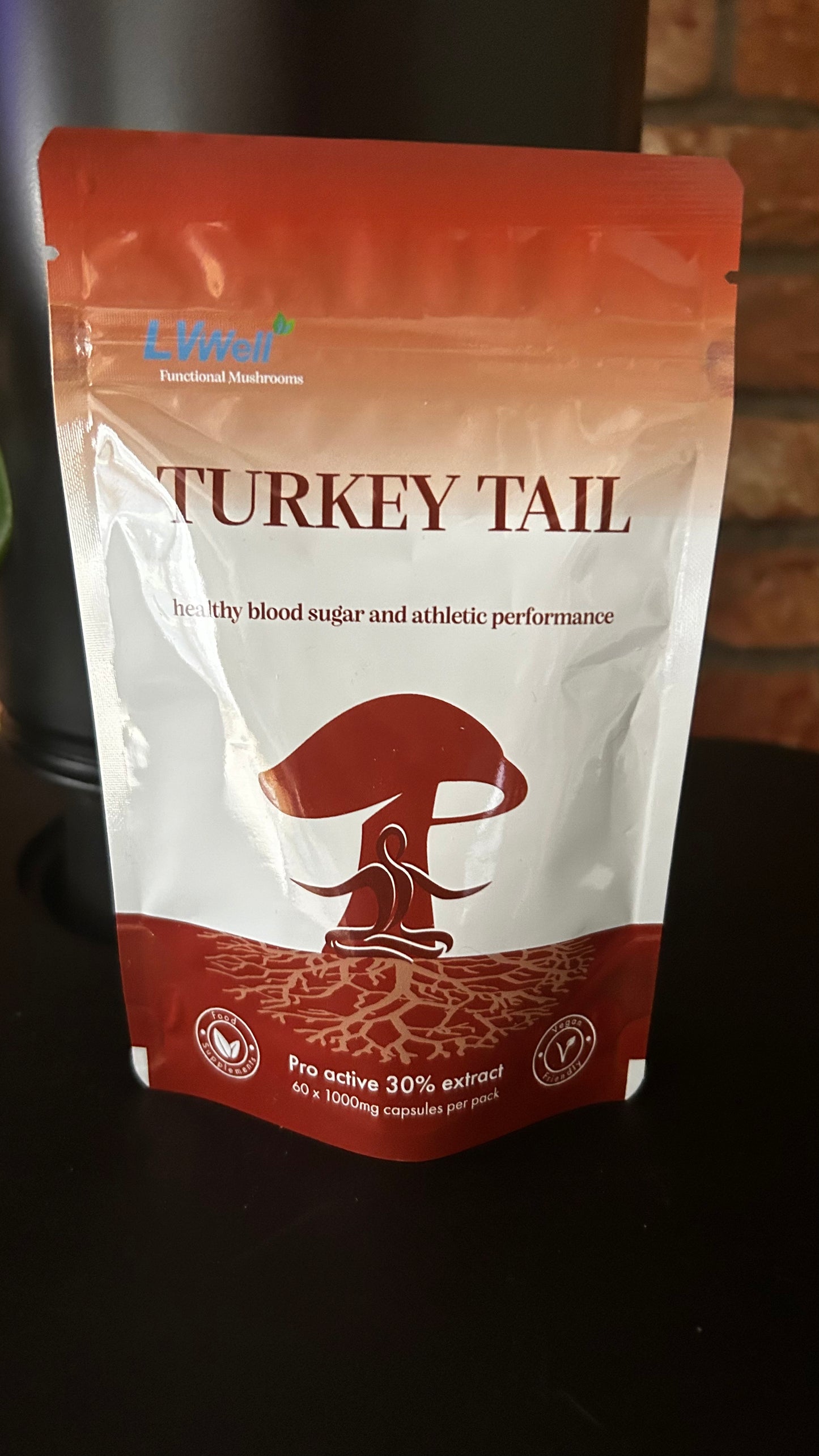 Mushroom Capsules Turkey Tail  – 60 Capsules  1000mg
