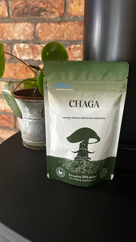 Mushroom Capsules Chaga  – 60 Capsules 1000mg